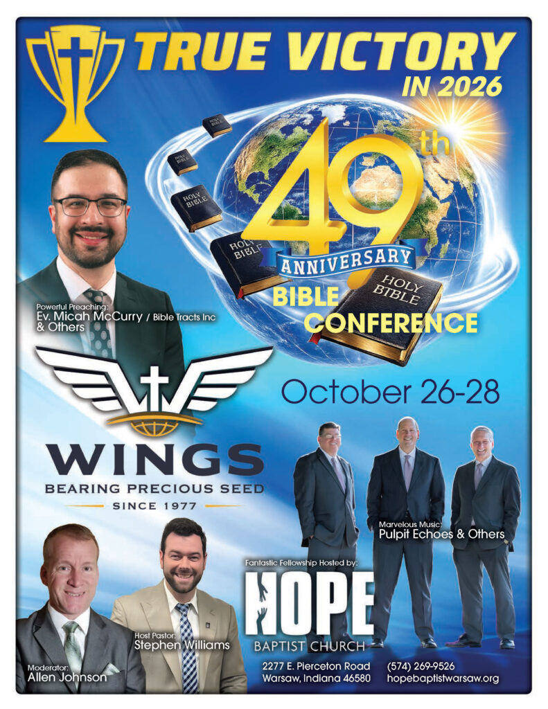 Wings BPS 49th Anniversary Bible Conference flyer